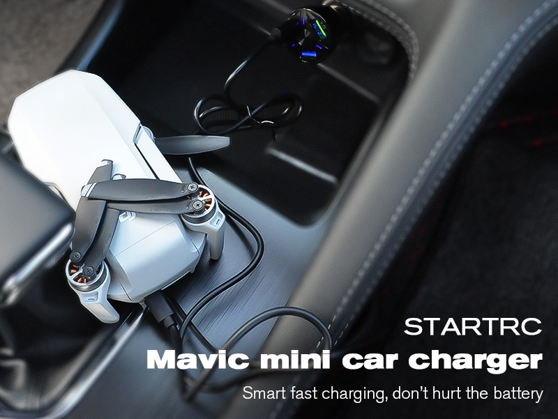 STARTRC 3 IN1 Car Charger with Fast Charge for DJI Mavic Mini
