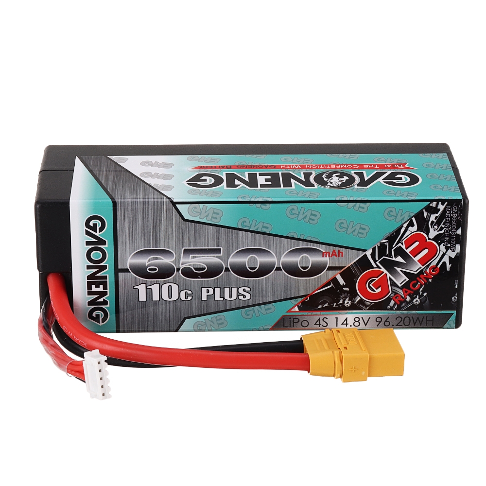 Gaoneng GNB 14.8V 6500mAh 110C 4S Lipo Battery XT90 Plug for 1:8 RC Car RC Airplane