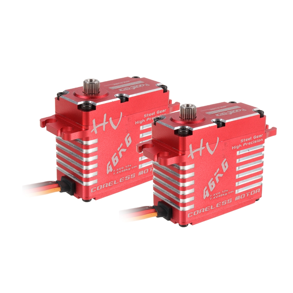 2PCS Racerstar CLS7346HV 180° 46KG Coreless Matel Gear Digital Servo For RC Airplane Car Robot