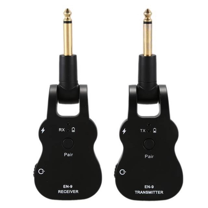 EN-9 2.4Ghz Wireless Audio Transmission Receiver System with 280 ° Rotating Plug for Electric Guitar Bass Violin
