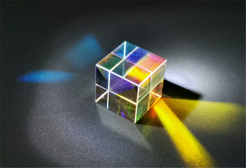 15mm Cube Combination Prism Light Cube Six-Sided Bright Beam Splitting Prism Toys
