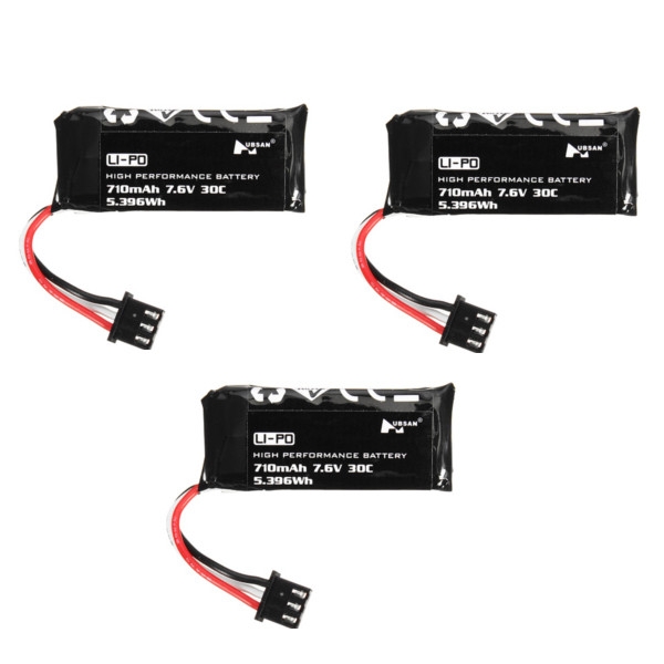 3PCS Hubsan H122D RC Quadcopter Spare Parts 7.6V 710mAh Li-Po Battery H122D-16