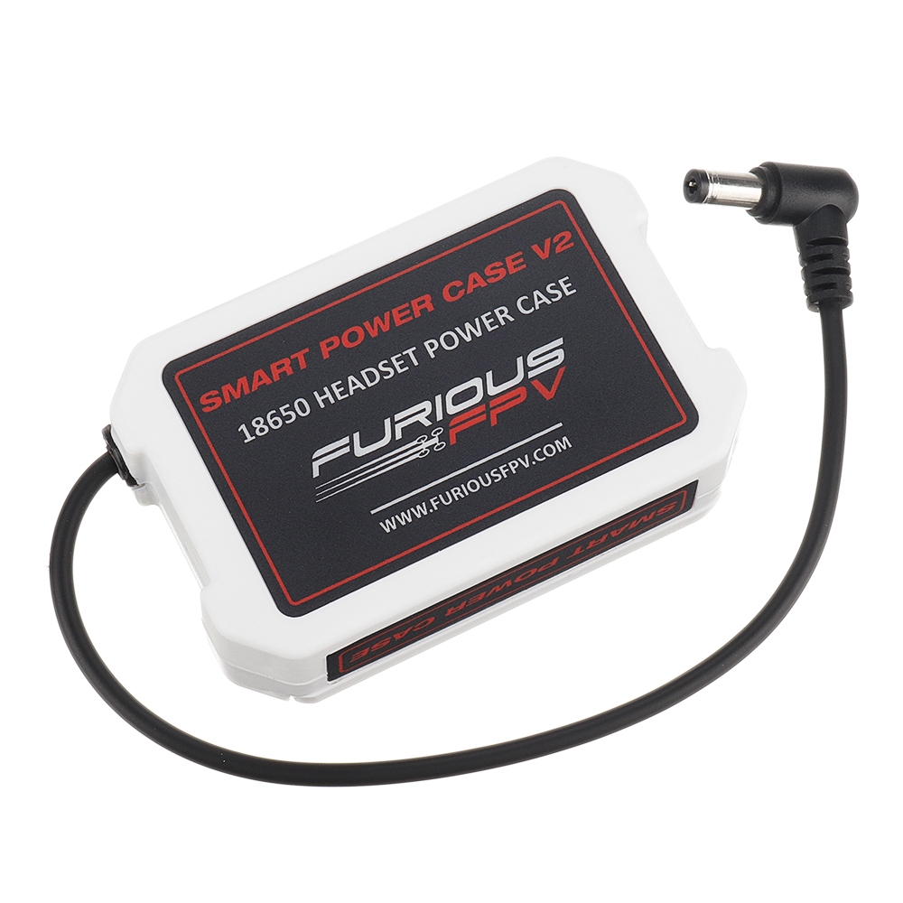 Eachine&FuriousFpv Smart Power Case 18650 Battery Box DC 5.5*2.5mm Plug with LED Display for EV200D Fatshark Goggles