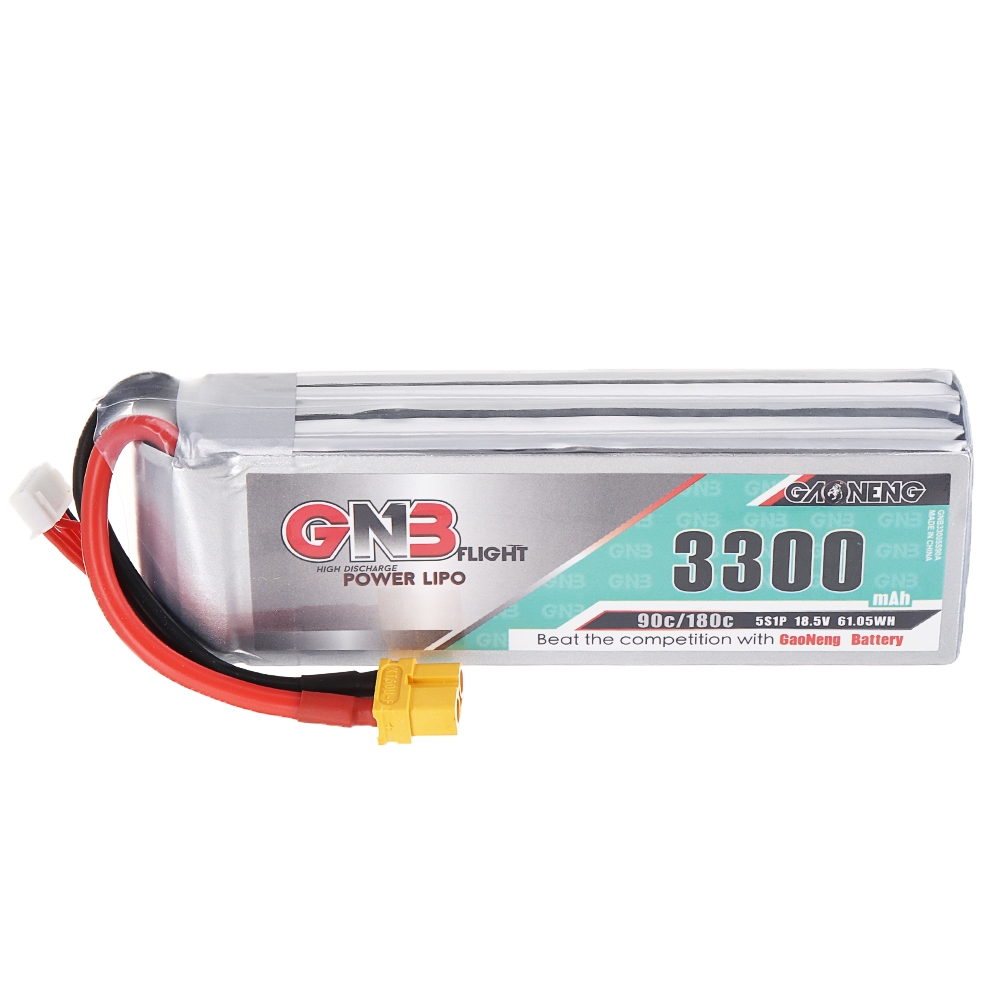 Gaoneneg GNB 18.5V 3300mAh 90C 5S Lipo Battery XT60 Plug for for Fixed Wing Vehicle RC Model