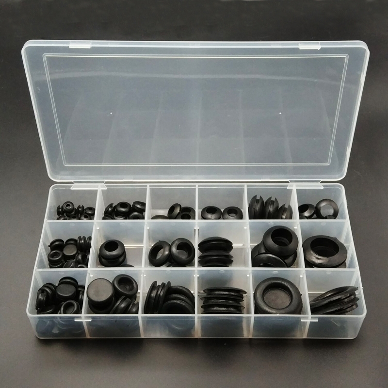 125Pcs O-rings Rubber Band Sealing Guard Protection Ring 7/9/12/16/20/22/25mm with Storage Box for RC Model