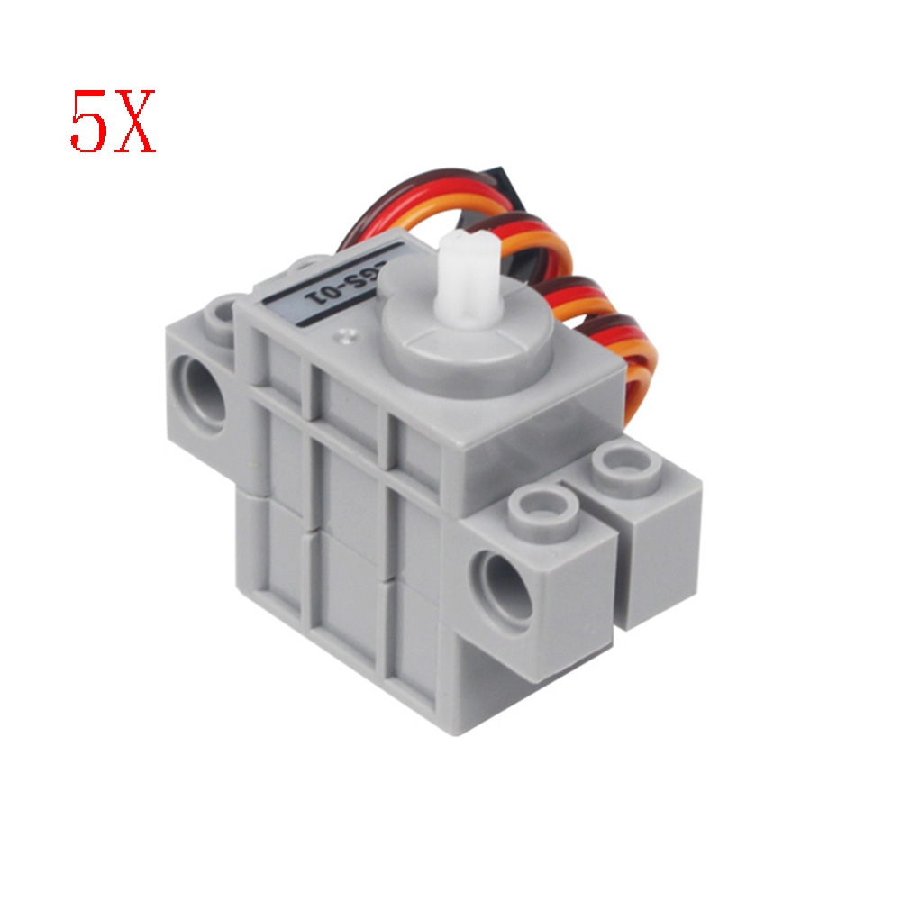 5PCS LOBOT LGS-01 Micro Anti-block Servo 270° Rotation Compatible With LEGO Blocks