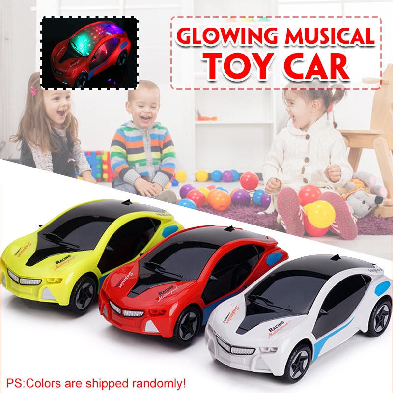 Electronics LED Flashing Lights Car with Music Sound Car Play Vehicles Diecast Model Toys for Kids Gift