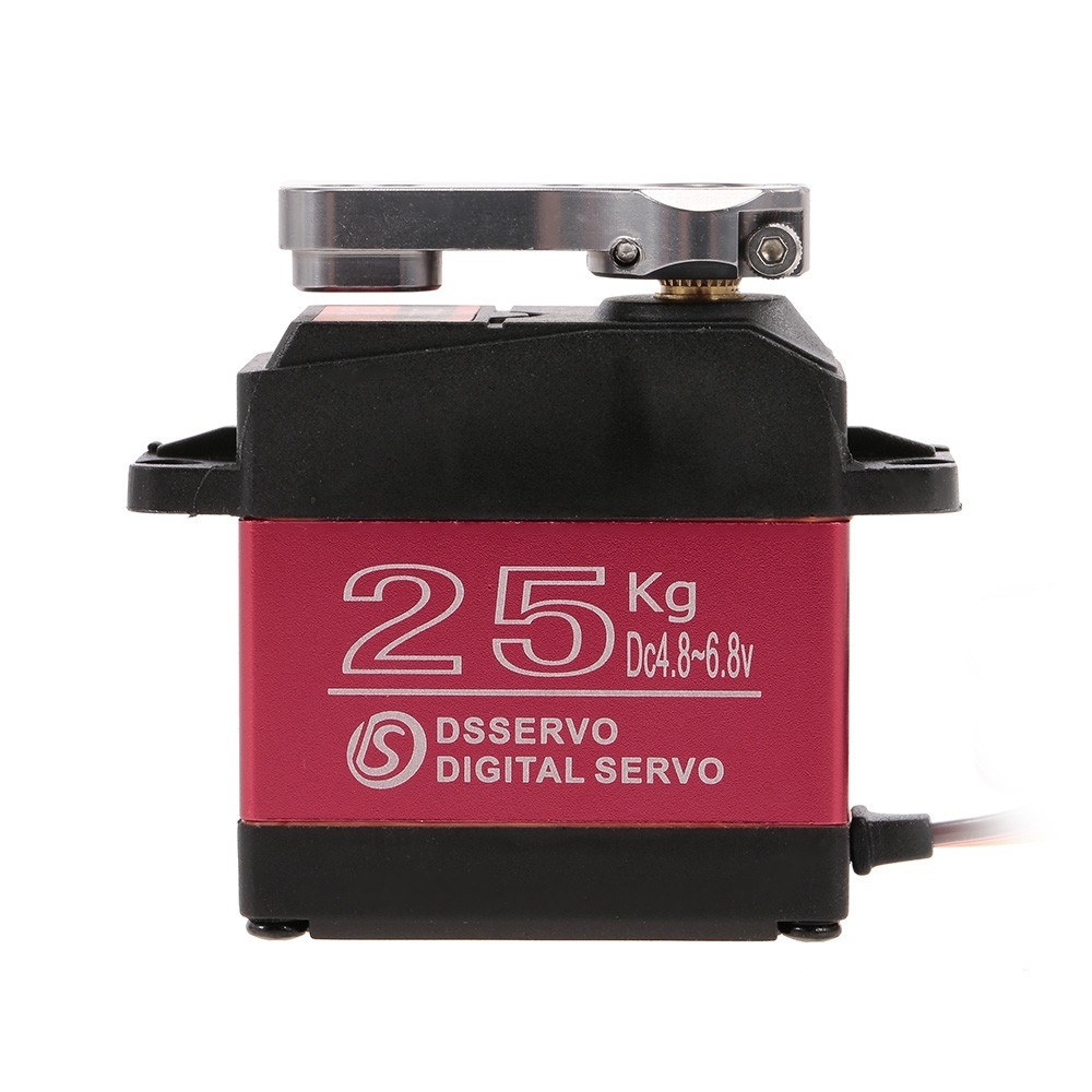 DSSERVO DS3225 25KG 180 Degree Metal Gear High Torque Waterproof Digital Servo For RC Airplane Robot Car 6pcs