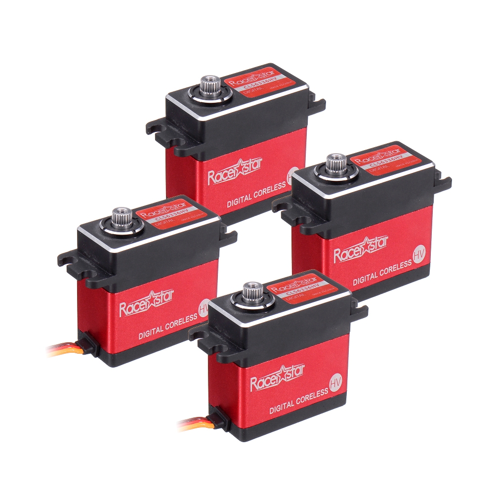 4PCS Racerstar CLS6336HV 180° 35.6KG Coreless Metal Gear Digital Servo For RC Airplane Car Robot