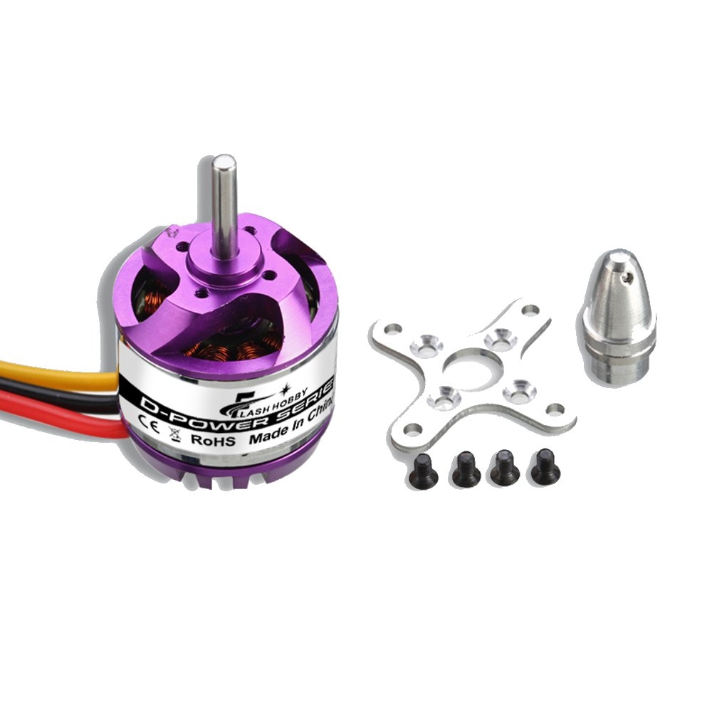 Flash Hobby D2830 750KV 850KV 1000KV 1300KV 2-4S Brushless Motor For RC Airplane