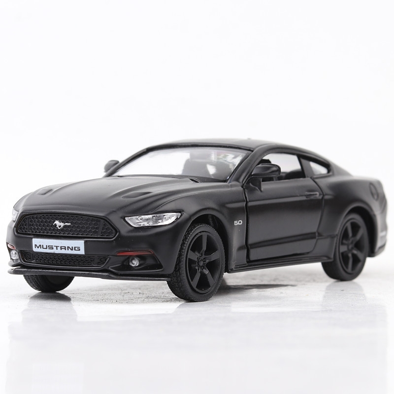 1:36 Alloy Matte Ford Mustang Pull Back Retro Diecast Model Car Toy