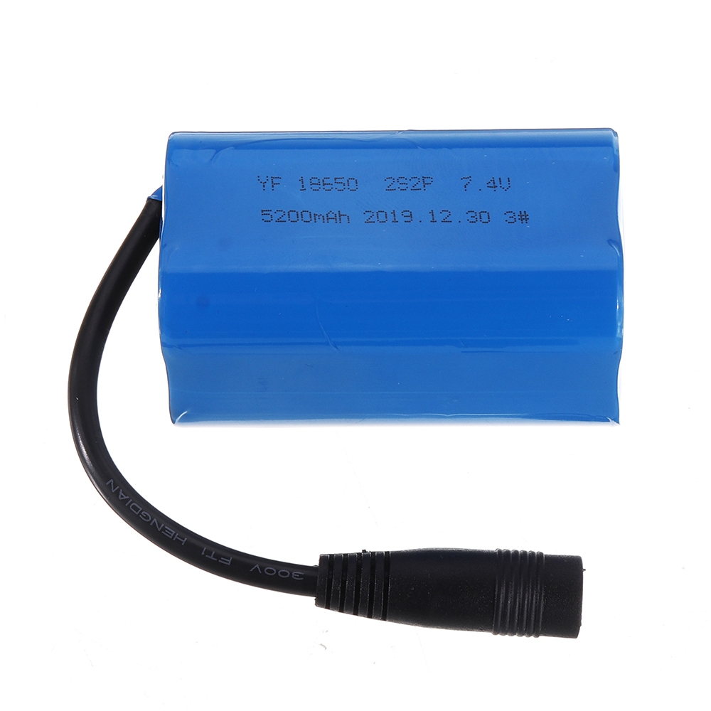 18650 7.4V 5200mah Lipo Battery For Flytec V007 Intelligent 500m Control Fishing Finder Bait RC Boat Parts