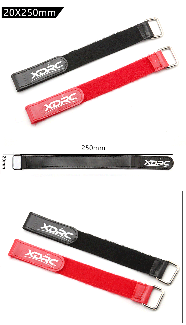 XDRC 20*250mm Battery Strap For RC Drone FPV Racing Multi Rotor