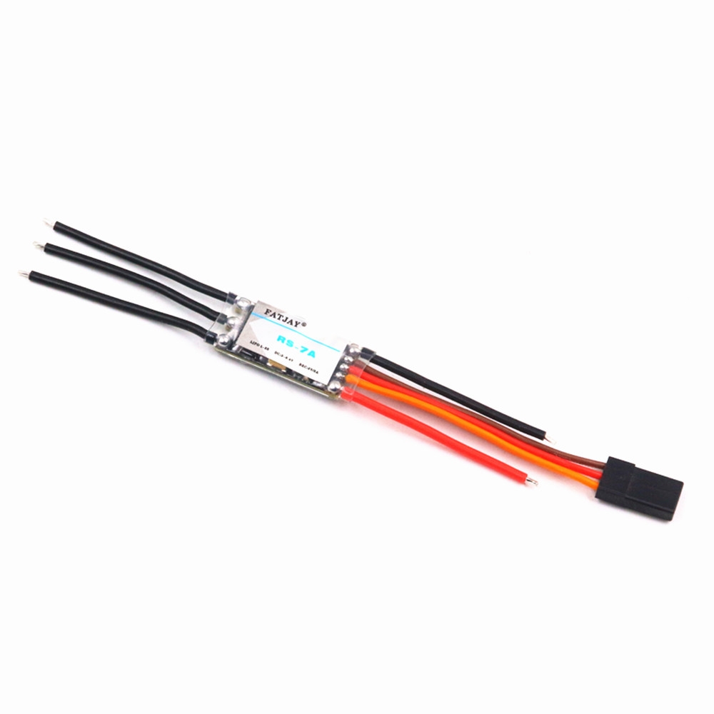 FATJAY 5g 7A Brushless Electronic Speed Controller ESC 1-2S 3.7-8.4V Batteries with 5V/3A BEC for Radio Control Hobby Airplane