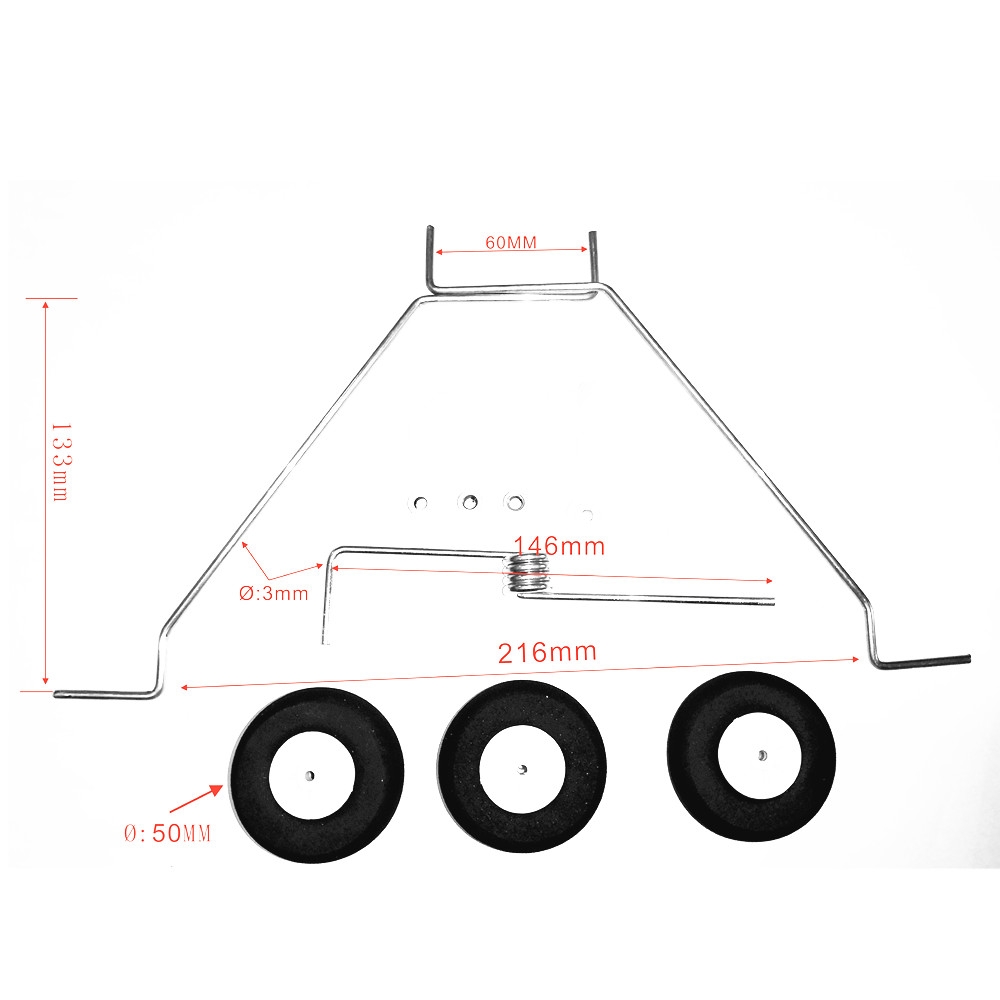 Landing Gear Set for 20 / 25 /30 Class RC Airplane Aircraft