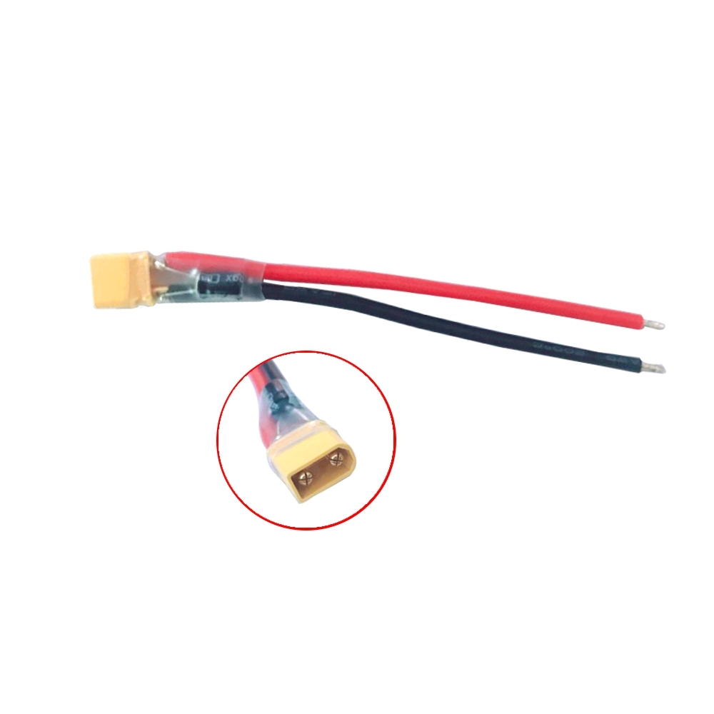 XT30 Plug Power Filter Wire XT-30 Cable 100UF Capacitance 16V 2-4S Input Supply Stable Power Cable for Flight Controller FC ESC FPV VTX RX