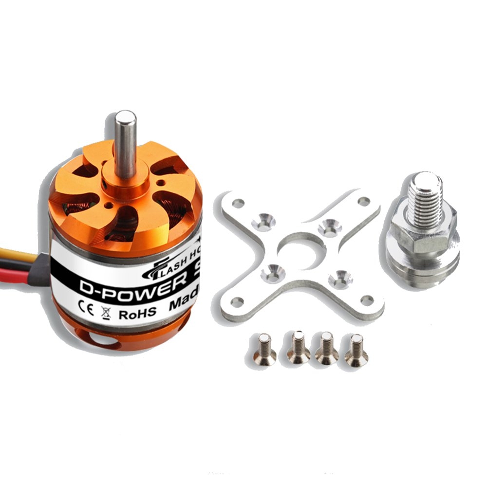 Flash Hobby D3542 1000KV 1250KV 1450KV 2-4S Brushless Motor For RC Airplane