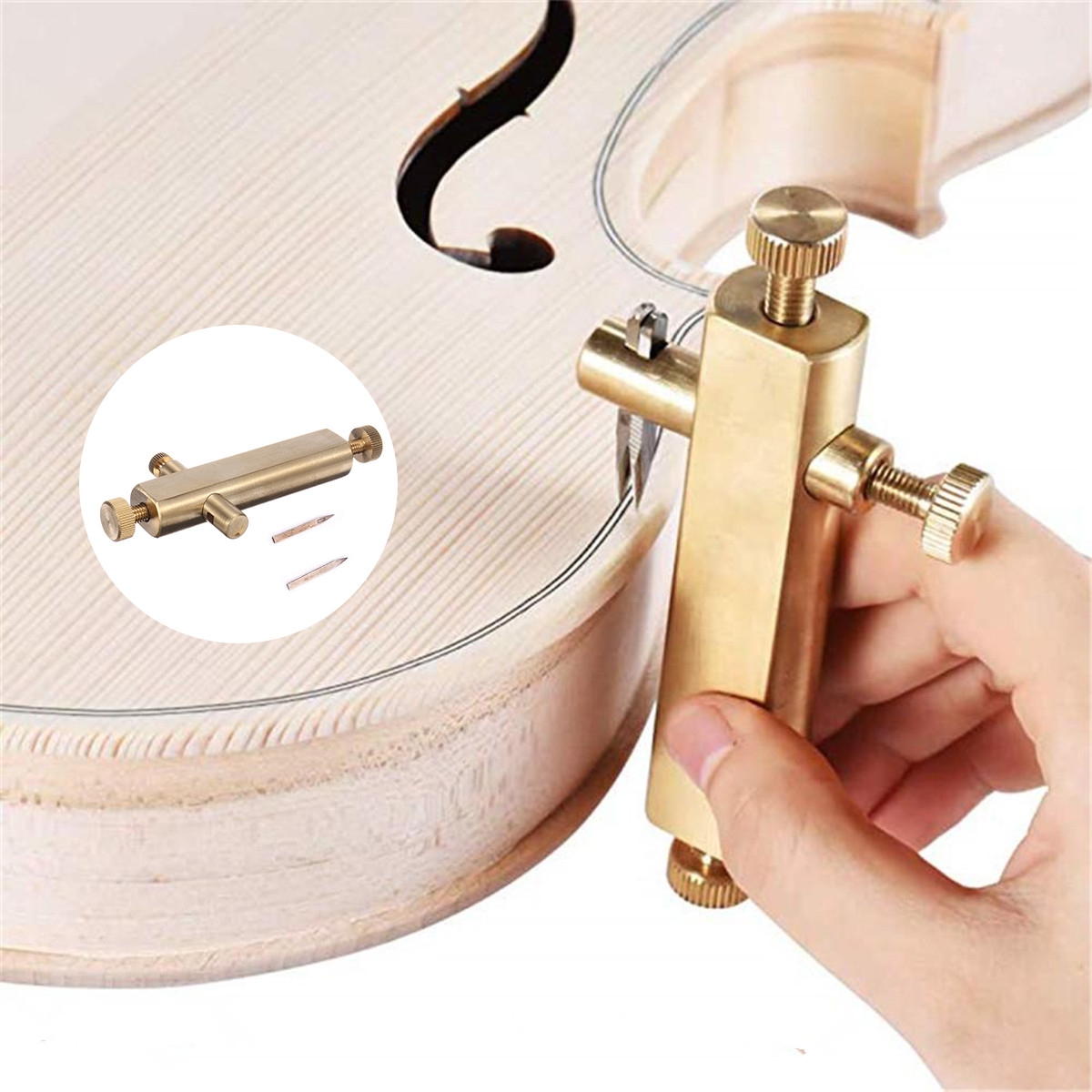 Violin Viola Making Tools Purfling Groove Knifes Inlay Inlaid Groove Carver Adjustable Luthier Tool