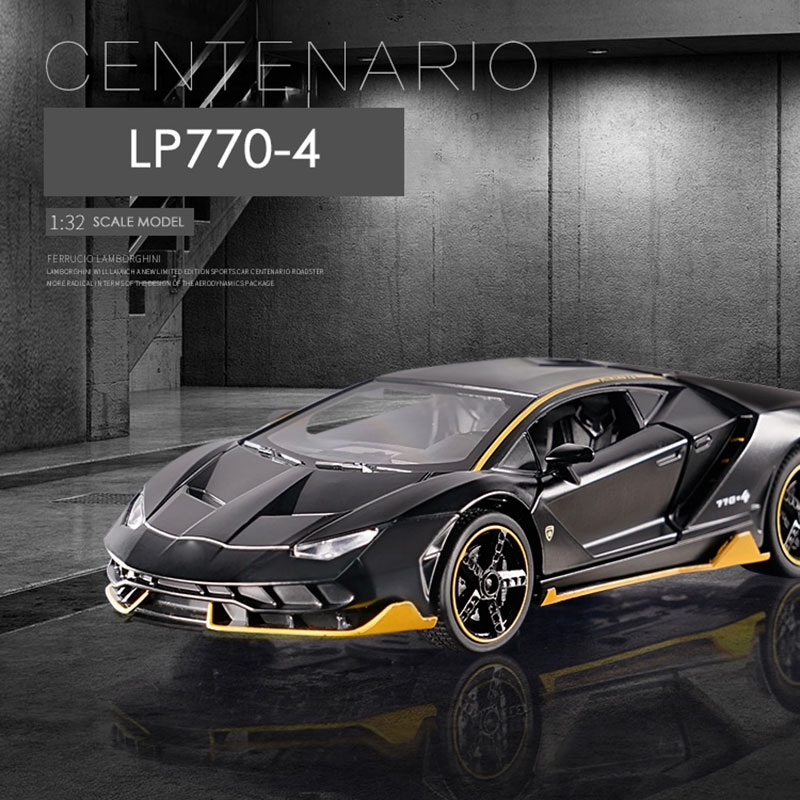 1:32 Alloy Centenario LP770 Multicolor Super Racing Car with Sound Light Diecast Model Toy for Children Gift