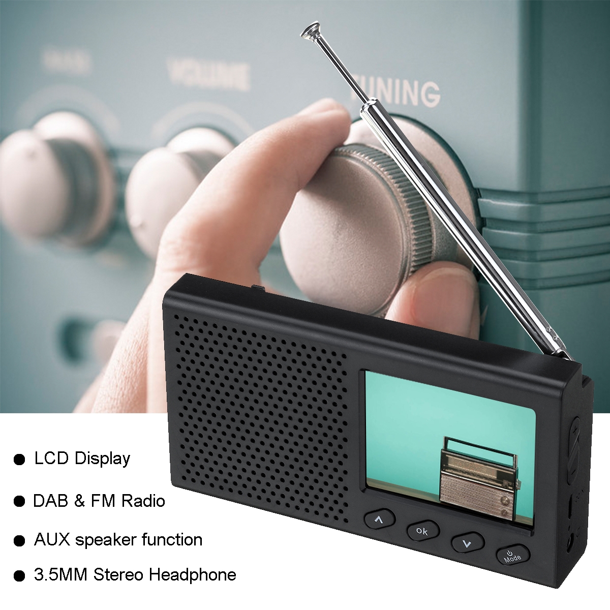 USB-DAB Radio for Car Android Player Car DVD Digital Audio Broadcast USB Player Tuner
