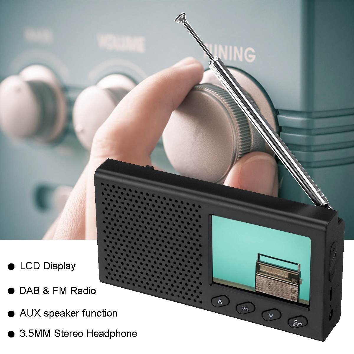Radio Dab Portatile Hikity DAB/DAB+ Ricevitore Per Autoradio USB USB Digital DAB/DAB+ Sintonizzatore Ricevitore Con Modulo Dab Per Autoradio