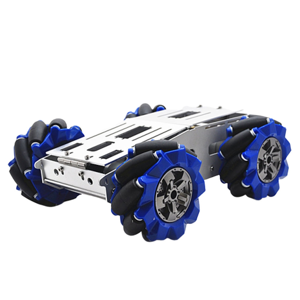 D-40 DIY Smart Aluminous RC Robot Car Chassis Base With 103mm Omni Wheels DC 12V Motor