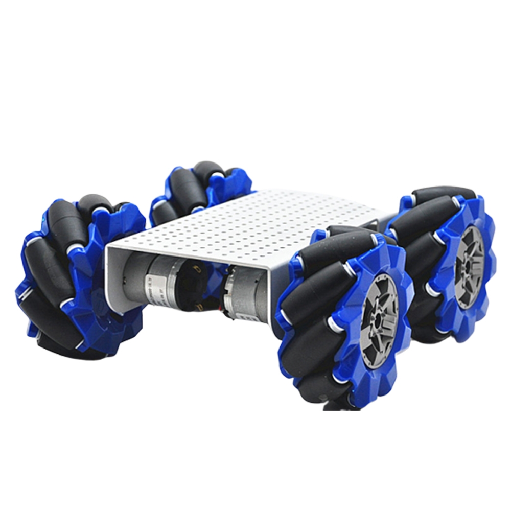 D-44 DIY Smart Metal RC Robot Car Chassis Base With 103mm Omni Wheels