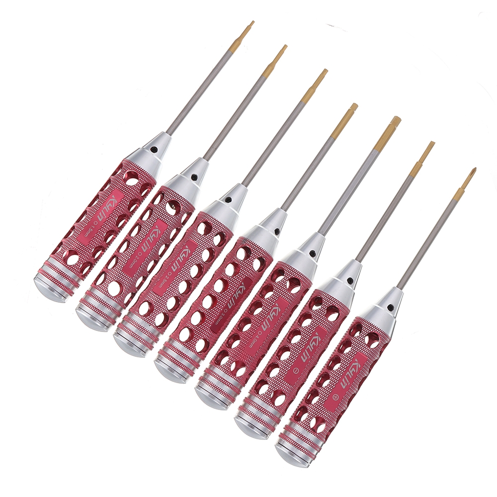 KDS KYLIN KL-2212003 1.5/2.0/2.5/3.0/4.0mm Hex/3.0mm Phillips/3.0mm Flat Head Screwdriver Tool Set For RC Models