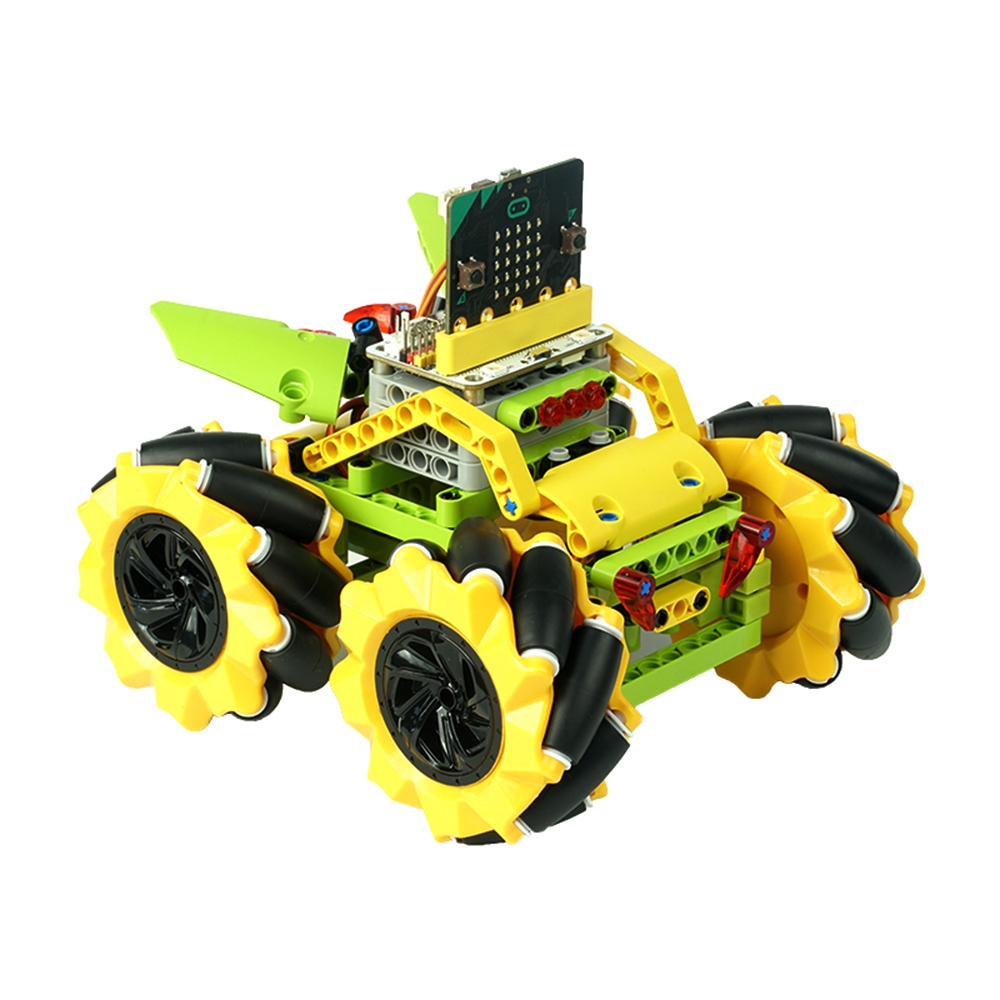 $121.67 for ELECFREAKS DIY Micro:bit Graphic Program Stick Control Smart RC Robot Car With 80mm Omni Wheels Compatible With LEGO