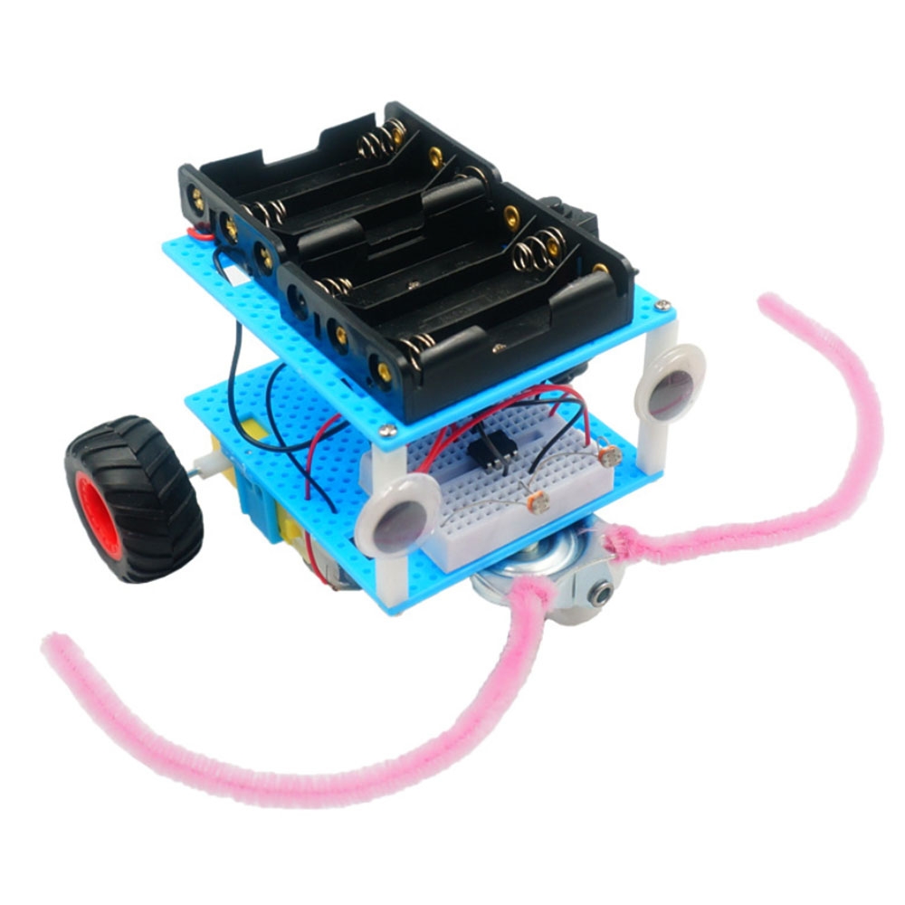 Real Maker DIY STEAM Smart Light-Sensor Phototatic Robot Car Educational Kit Toy