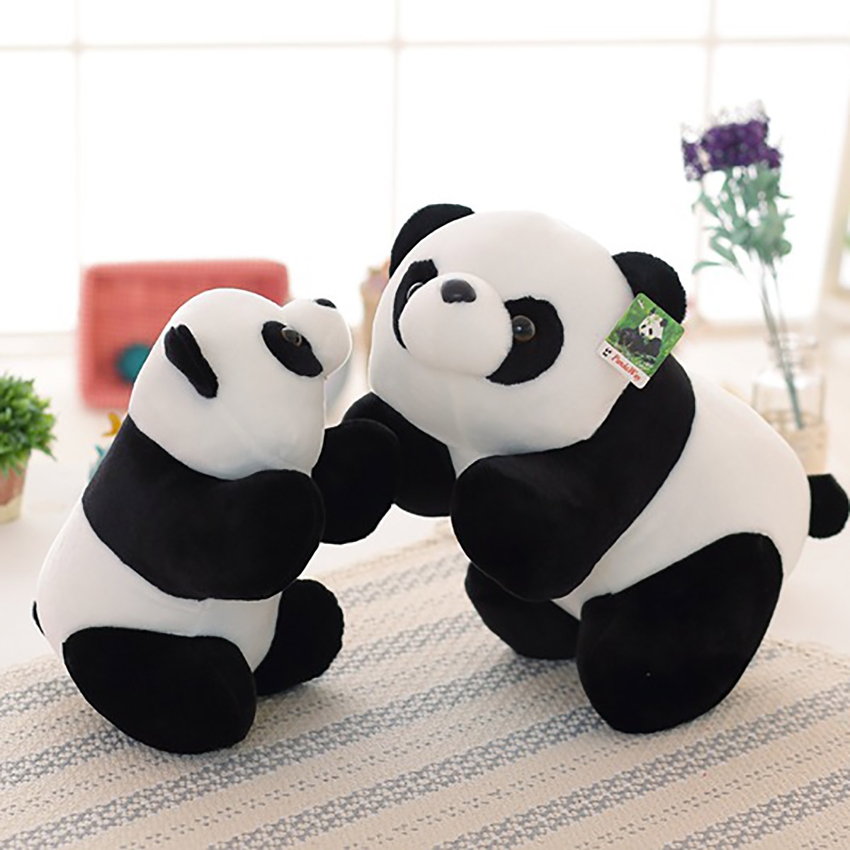 Cute Baby Big Giant Panda Bear Plush Stuffed Animal Doll Animals Toy Pillow Cartoon Kawaii Dolls Girls Lover Gifts