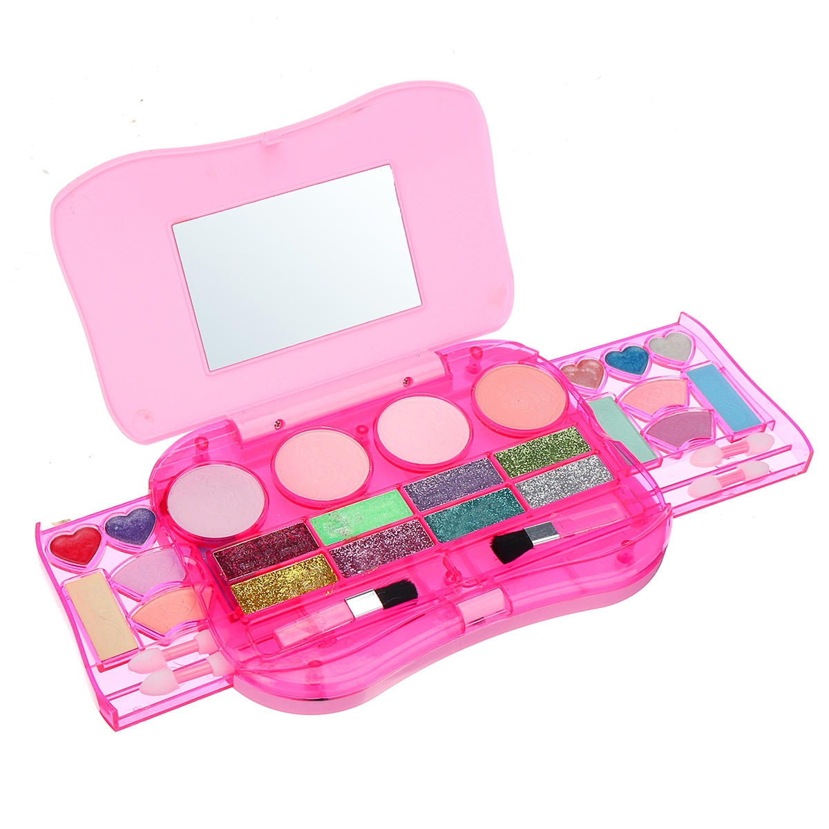 Princess Makeup Set Toys for Kids Cosmetic Girls Kit Eyeshadow Lip Gloss Blushes