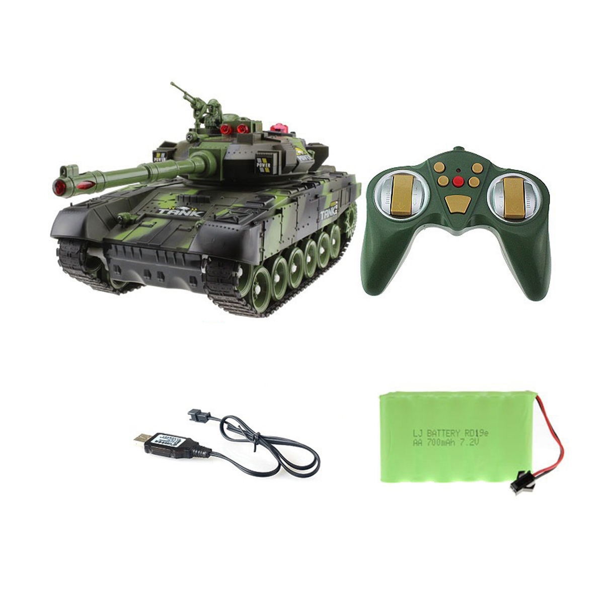 2.4G 10CH Electric Battle RC Tank for Russian T90 Support Multi-player Infrared Army Model