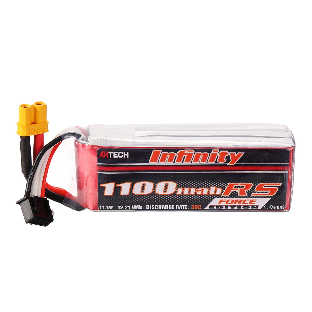 AHTECH Infinity 11.1V 1100mAh 30C 3S Lipo Battery XT30 Plug for RC Drone