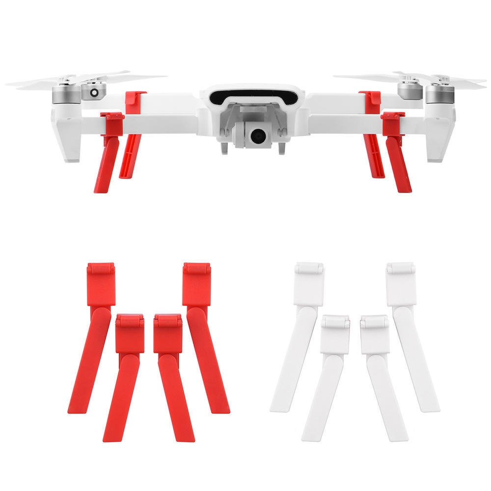 Shock Absorber Landing Gear Extended Heighten Foldable Leg Tripod Red and White for Xiaomi FIMI X8 SE