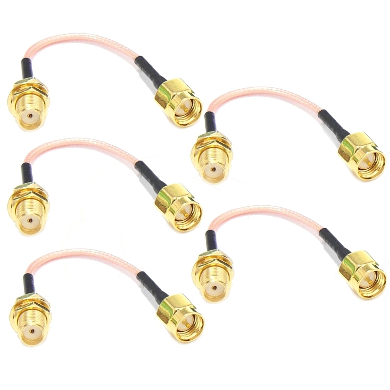 5pcs 120mm Low Loss Antenna Extension Cord Wire Fixed Base SMA For RC Drone