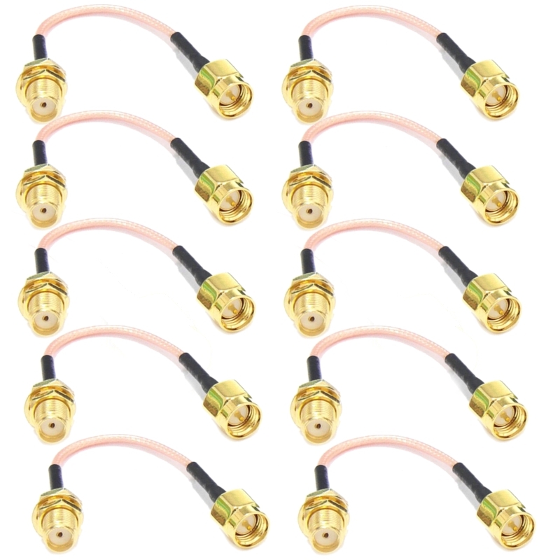 10pcs 120mm Low Loss Antenna Extension Cord Wire Fixed Base SMA For RC Drone