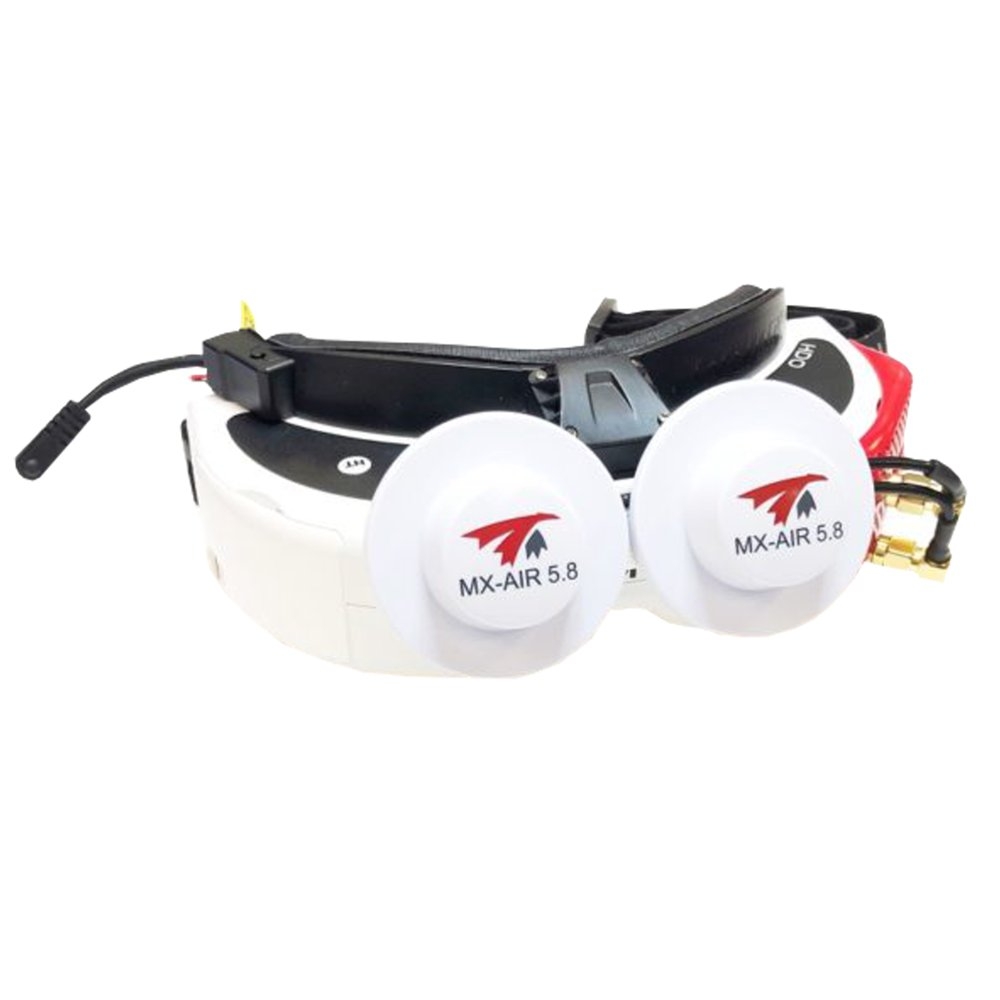 TRUERC MX-AIR Array 5.8GHz 5.8dBi Gain LHCP/RHCP FPV Antenna With SMA90 Male Connector For Rapidfire/FatShark FPV Goggles