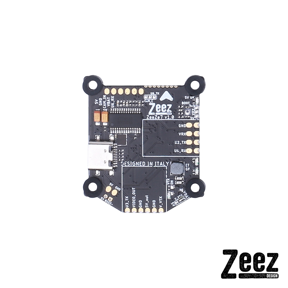 Zeez F7 FC MPU6000 5V/3A BEC 6UARTS OSD 30.5*30.5mm 3-8S Flight Controller with OSD RGB 128MB 8S Input