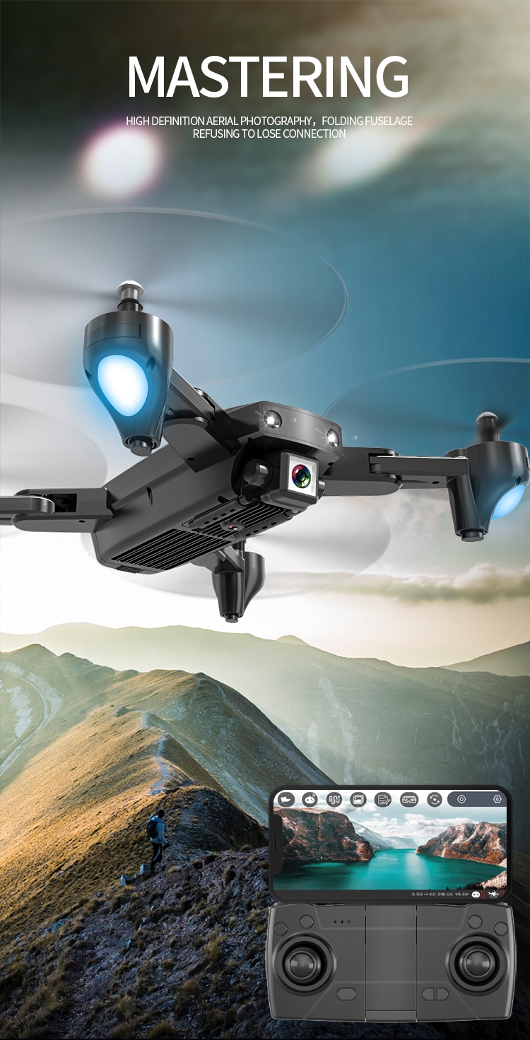 CSJ S166 GPS Dynamic Follow 5G WiFi FPV with 4K/1080P HD Camera Foldable RC Drone Quadcopter RTF