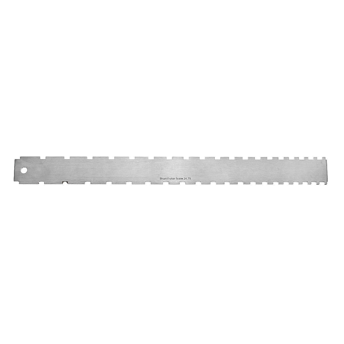 Stainless Steel Guitar Neck Notched Straight Edge Dual Scale Measuring Tool Guitar Fret Ruler for Measuring Fretboard