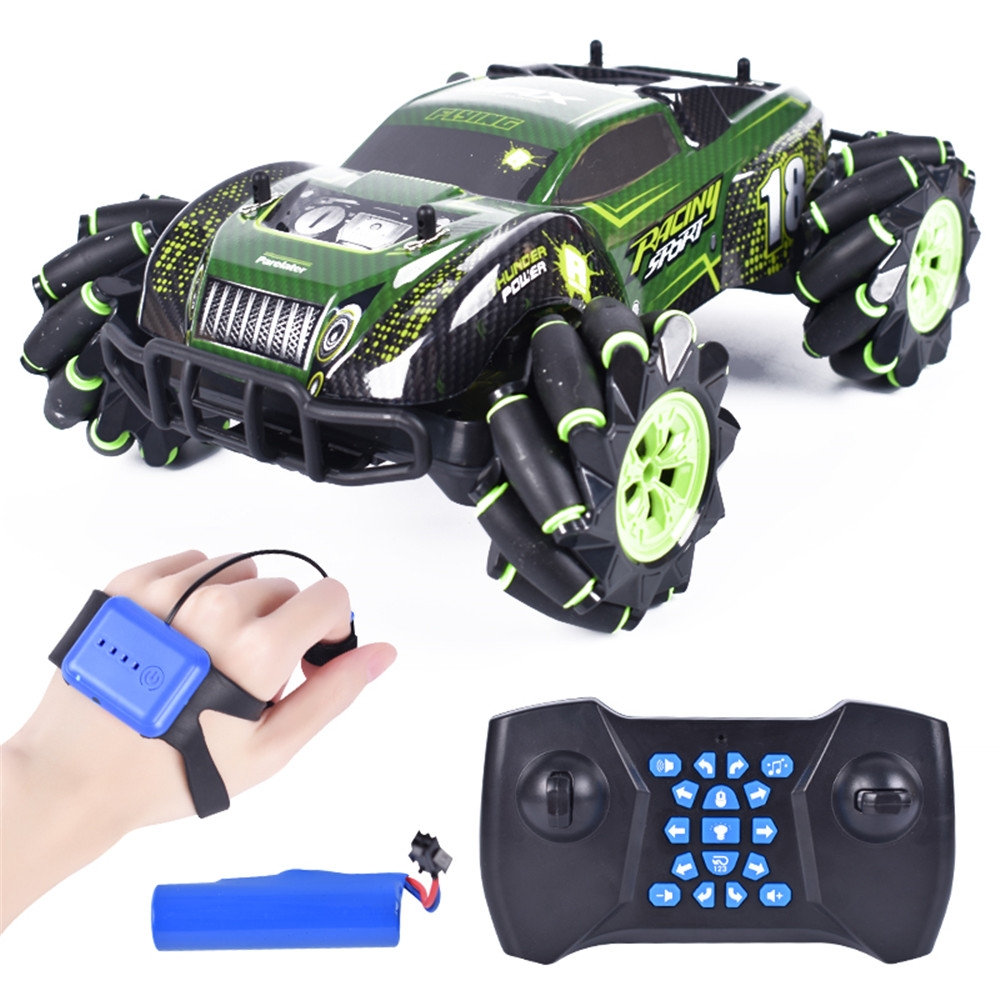 1:12 RQ2078 Four-Wheel Drive Gesture Sensing Dual RC Light Music Dancing 360 ° Rotating Off-Road Climbing RC Car