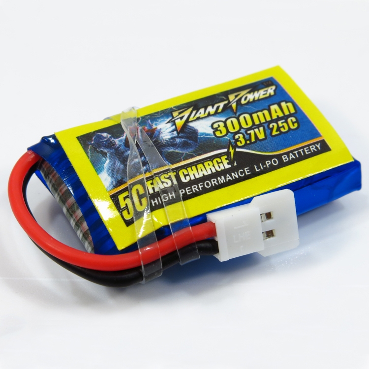 Giant Power 300mAh 3.7V 25C Li-po Battery for Walkera Genius CP Ladybird Hubsan H107L