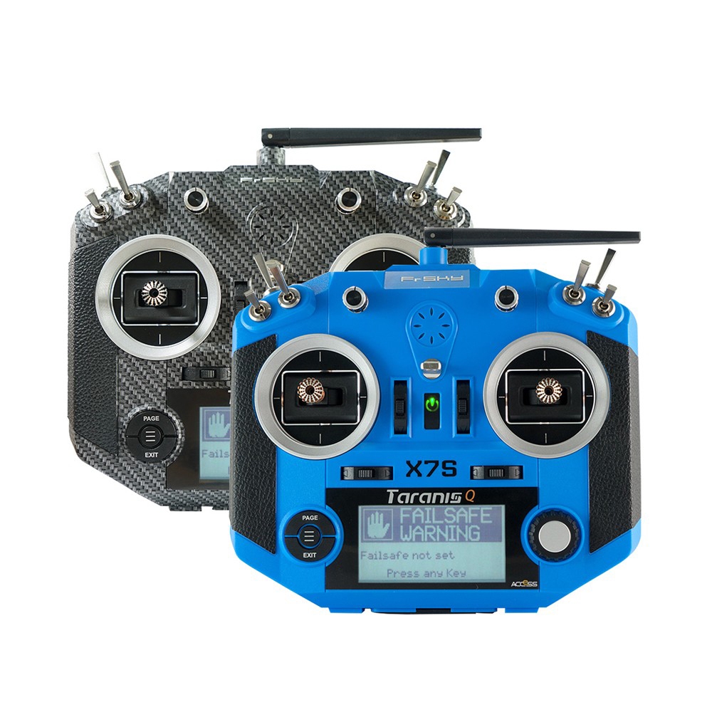FrSky Taranis Q X7S ACCESS 2.4GHz 24CH Mode2 Transmitter M7 Hall-sensor Gimbals and PARA Wireless Trainer Function for RC Drone