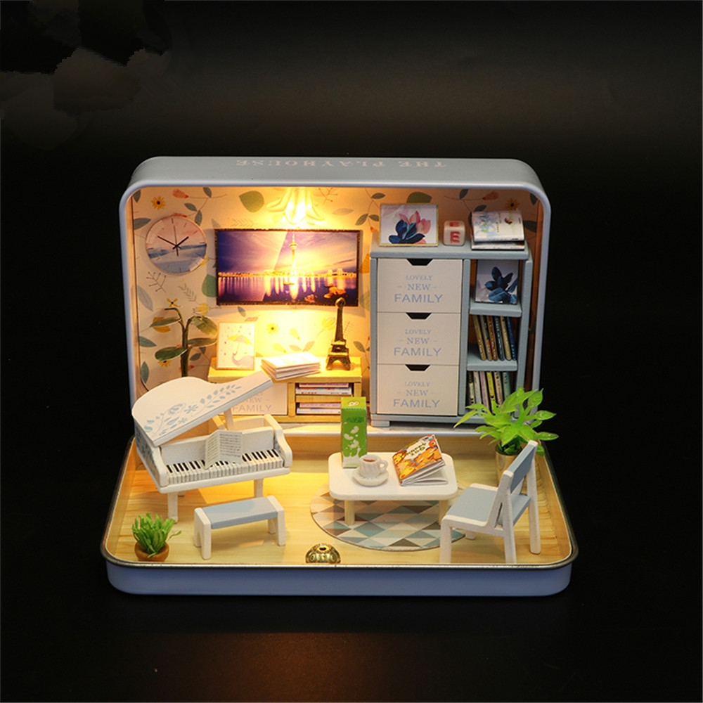 Hongda DIY Doll House Happiness Theater Kids Girls Gift S931