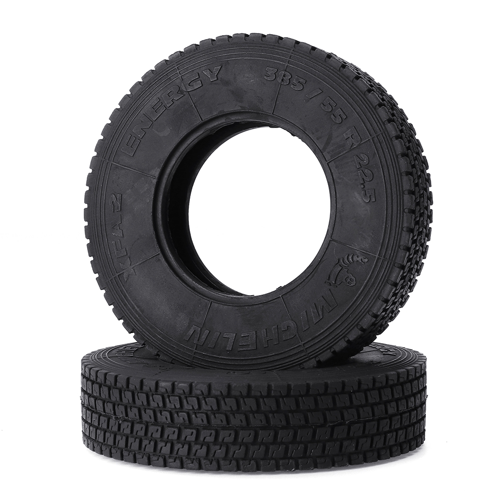 2pcs 1/14 Tractor Tire For Tamiya RC Car Mud Head Container Parts