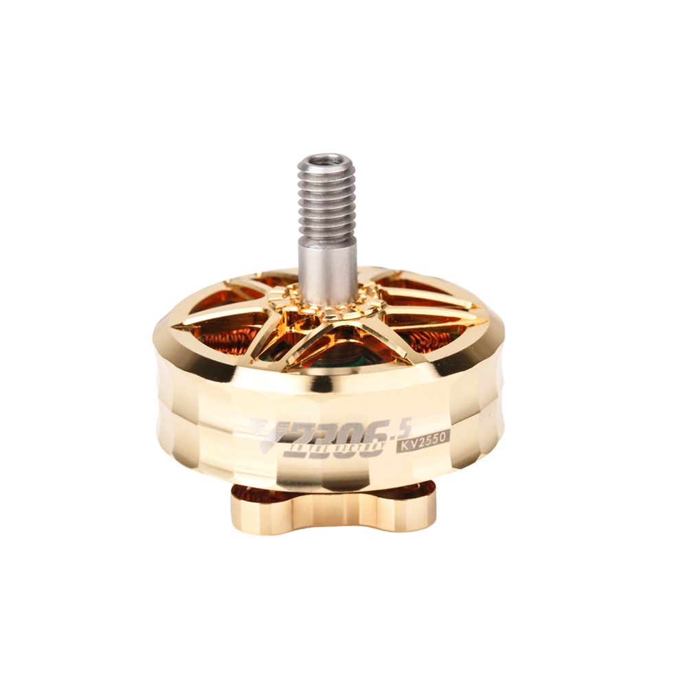 T-motor VELOX V2306.5 4S 2550KV Brushless Motor Golden/Black For FPV Racing RC Drone