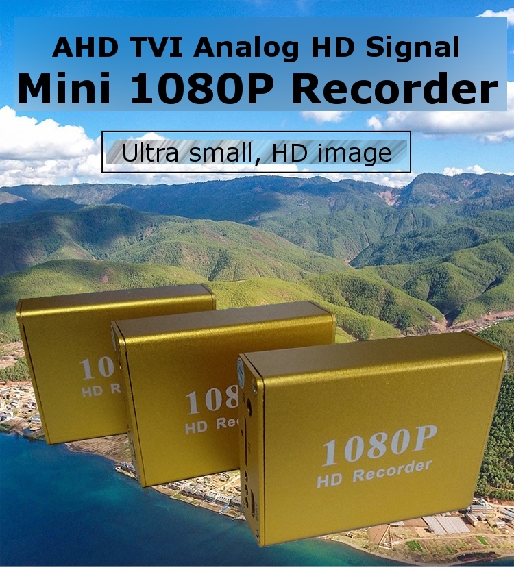 Ultra Mini DVR HD 1080P 60fps AHD/TVI CVBS Recorder Support 256GB 5-30V for Diverse Device FPV RC Drone Market Car