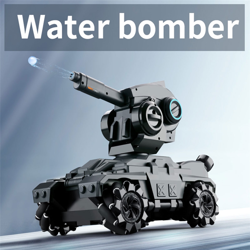 SMRC 2.4G Water Bombs Battle RC Tank Drift Horizontal Movement 360° Rotating Indoor Toys RC Car Vehicle Models