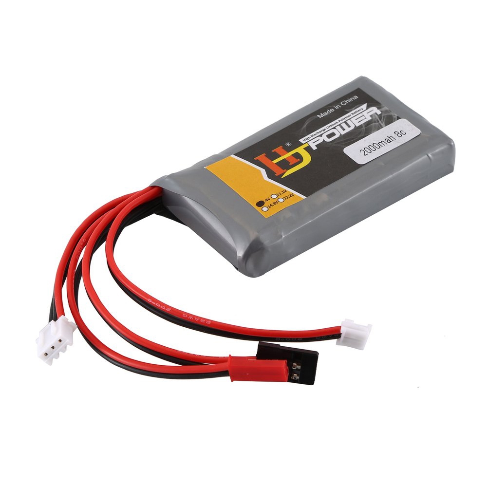 7.4V 2S 8C 2000mAh Lipo Battery Compatible Jumper T16 FrSky X7/X7S Transmitter